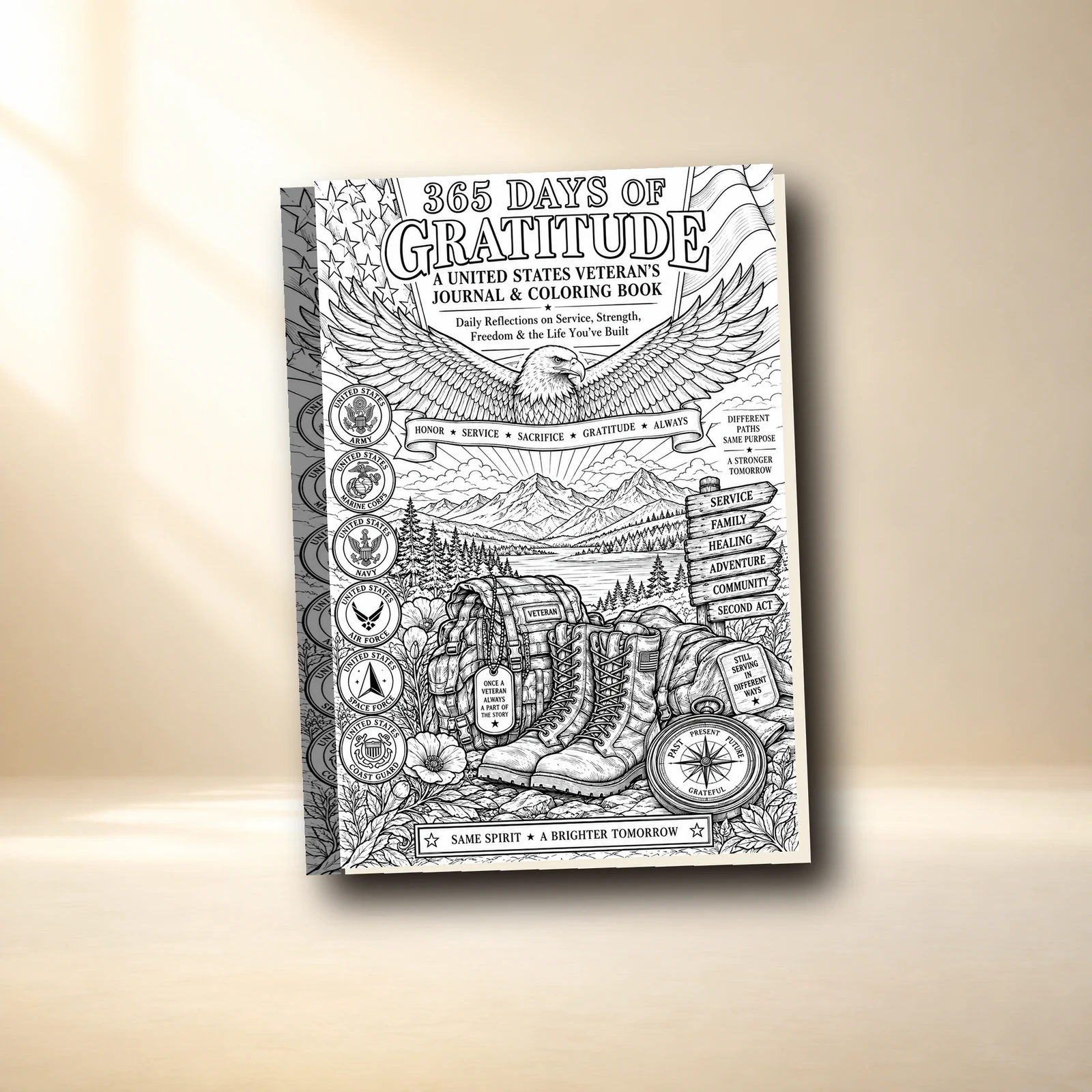 365 Days of Gratitude journal and coloring book